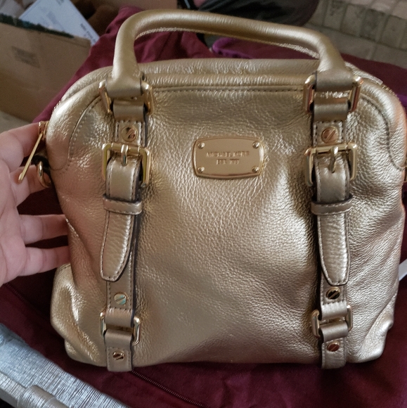 Michael Kors Gold Handbag - Picture 1 of 8